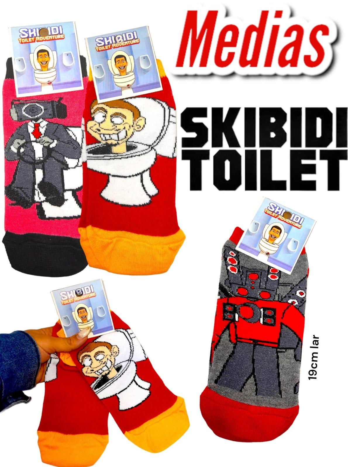 Set por 12 pares de Medias Skibidi Toilet